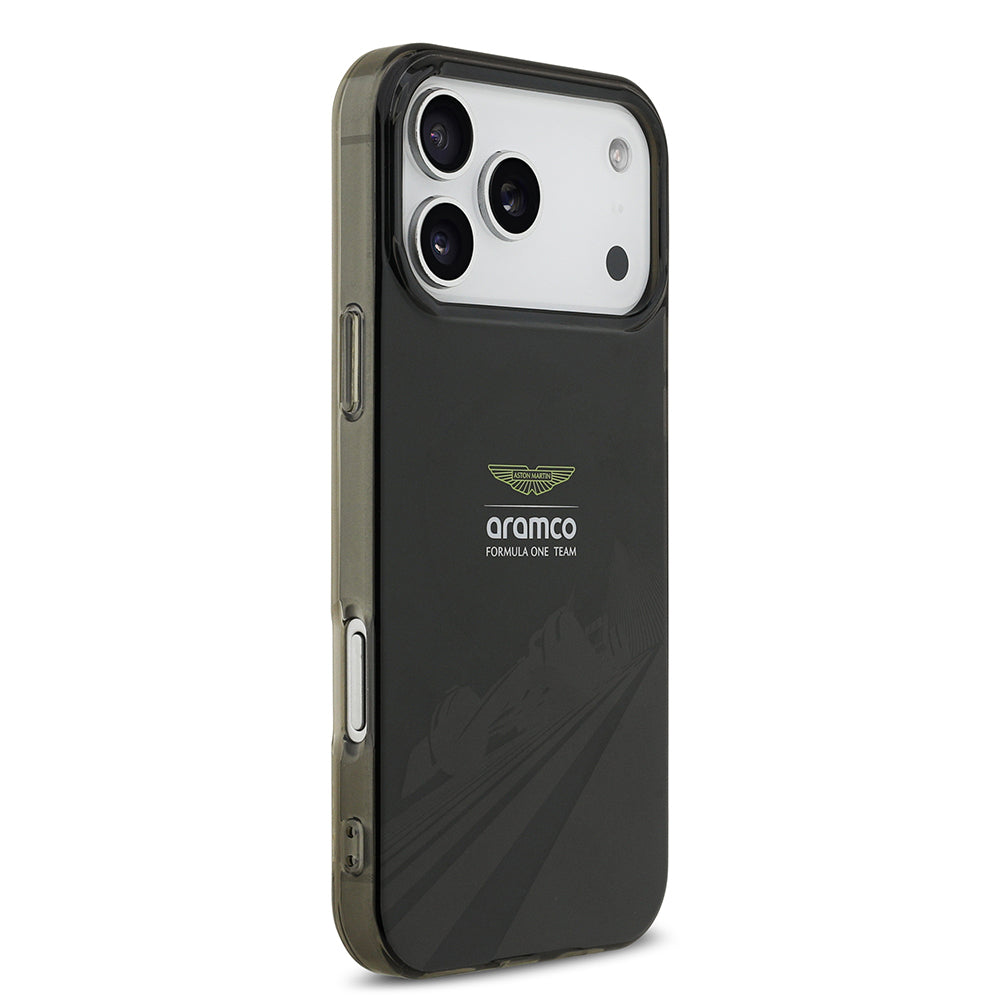 iPhone 17 Pro Max Kılıf Aston Martin Orijinal Lisanslı M-safe Şarj Özellikli IML Baskı Logolu Formula Tasarımlı Kılıf