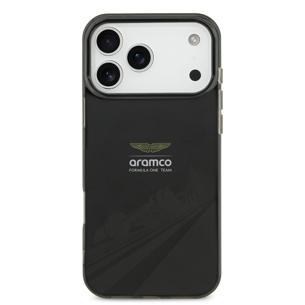 iPhone 17 Pro Max Kılıf Aston Martin Orijinal Lisanslı M-safe Şarj Özellikli IML Baskı Logolu Formula Tasarımlı Kılıf