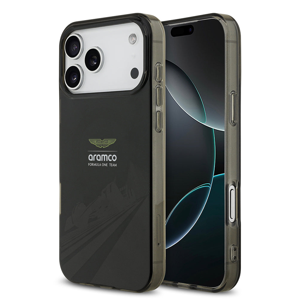 iPhone 17 Pro Max Kılıf Aston Martin Orijinal Lisanslı M-safe Şarj Özellikli IML Baskı Logolu Formula Tasarımlı Kılıf
