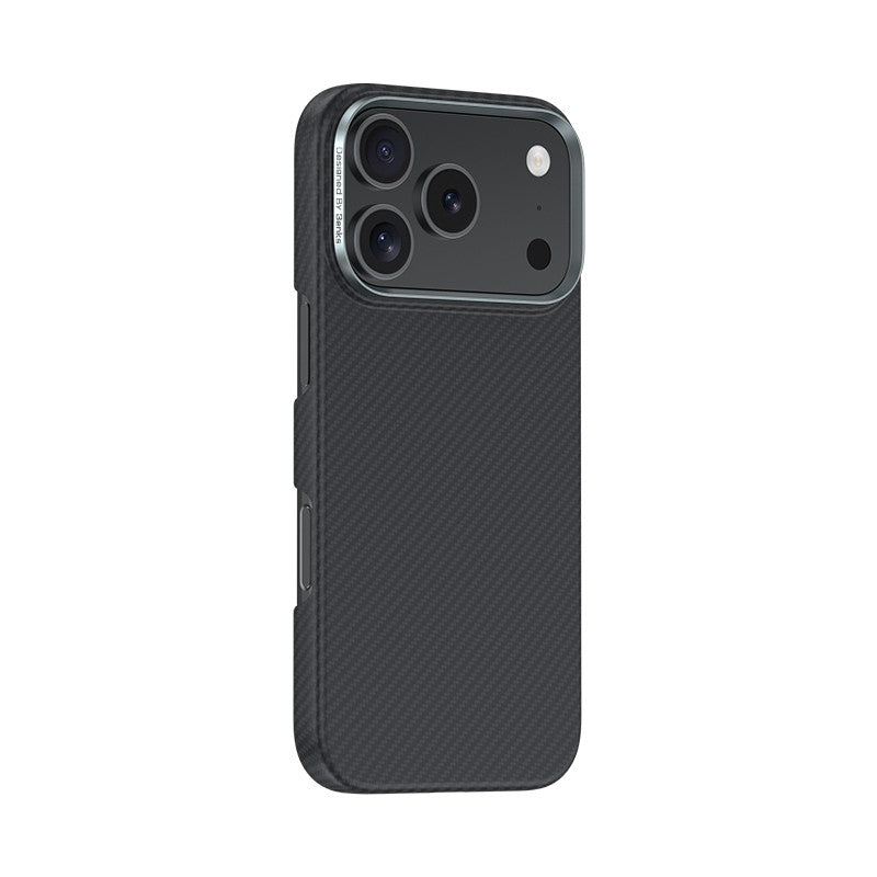 iPhone 17 Pro Max Kılıf Benks M-safe Şarj Özellikli Metal Kamera Çerçeveli Magnetik ArmorAir 600D Kevlar Karbon Fiber Kılıf