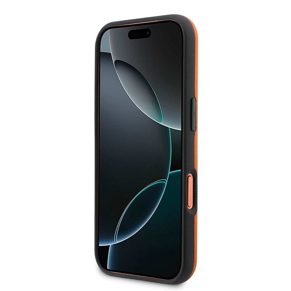 iPhone 17 Pro Max Kılıf BMW Orijinal Lisanslı M-safe Şarj Özellikli Halka Tasarımlı M Logolu PU Deri Kılıf