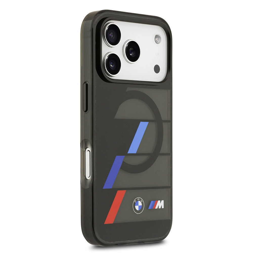iPhone 17 Pro Max Kılıf BMW Orijinal Lisanslı M-safe Şarj Özellikli IML Baskılı Üç Renkli M Dizayn Kılıf