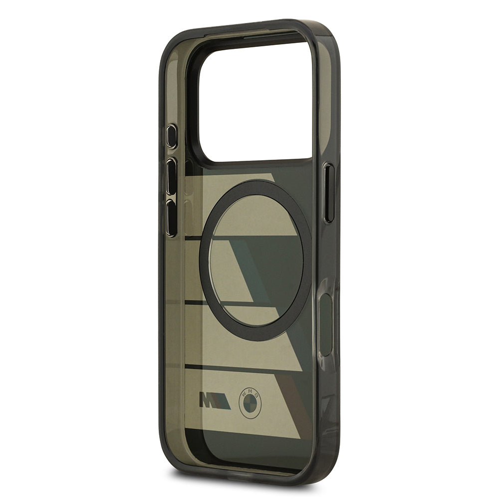 iPhone 17 Pro Max Kılıf BMW Orijinal Lisanslı M-safe Şarj Özellikli IML Baskılı Üç Renkli M Dizayn Kılıf