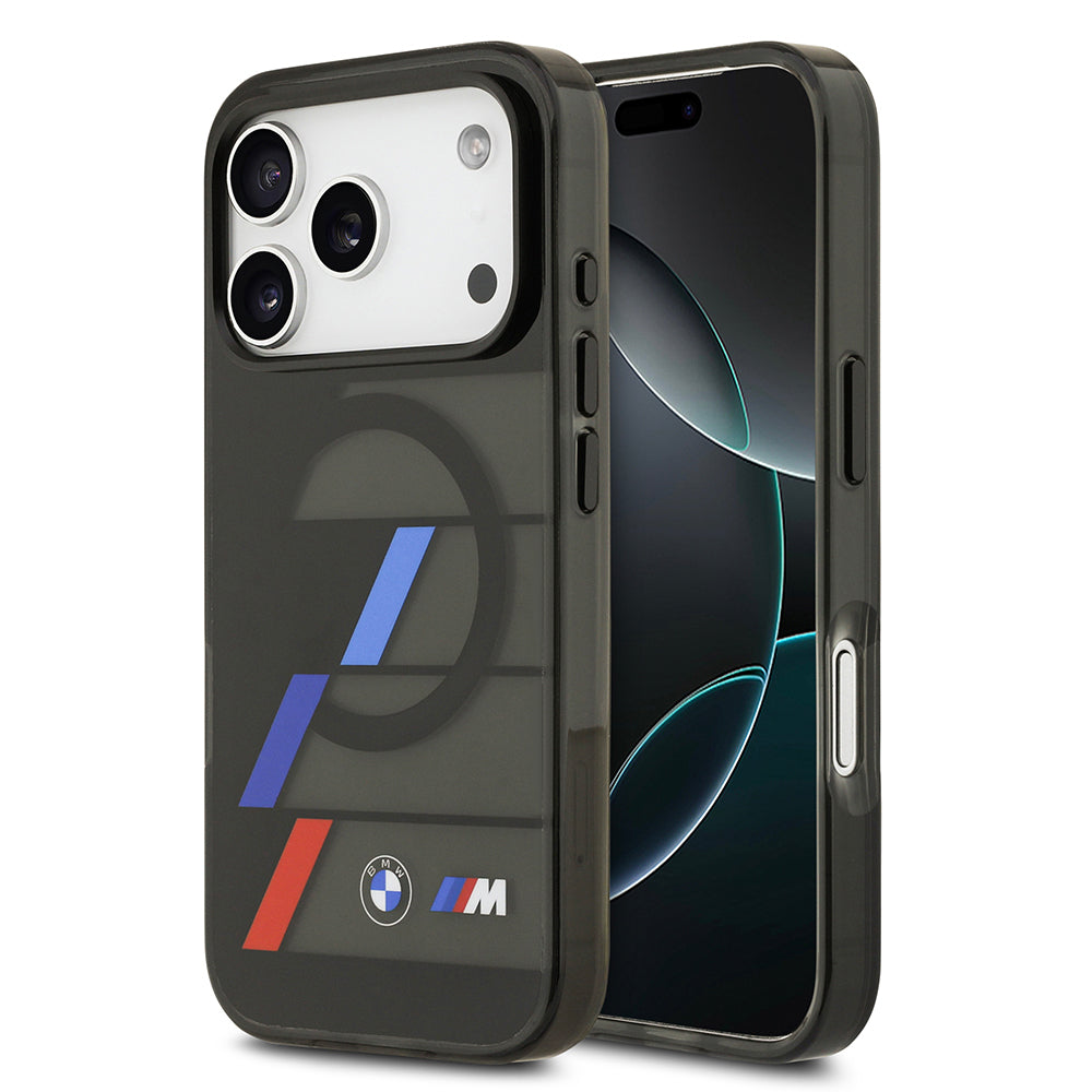 iPhone 17 Pro Max Kılıf BMW Orijinal Lisanslı M-safe Şarj Özellikli IML Baskılı Üç Renkli M Dizayn Kılıf