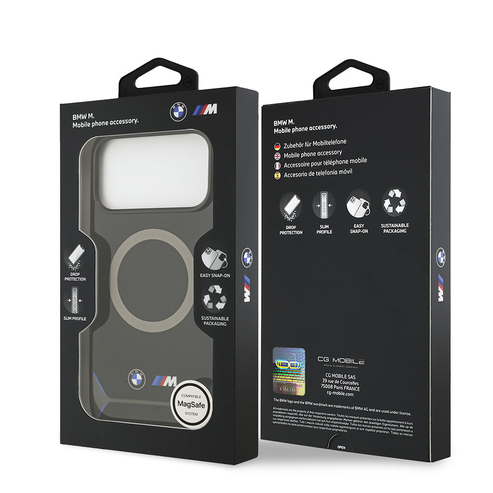 iPhone 17 Pro Max Kılıf BMW Orijinal Lisanslı M-safe Şarj Özellikli Metal Buton Tasarımlı IML Baskılı M Dizayn Kılıf