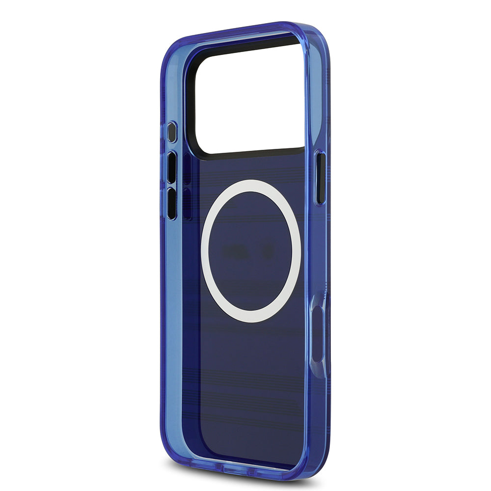 iPhone 17 Pro Max Kılıf BMW Orijinal Lisanslı M-safe Şarj Özellikli Metal Kamera Butonlu Yatay Şeritli M Dizayn Kılıf