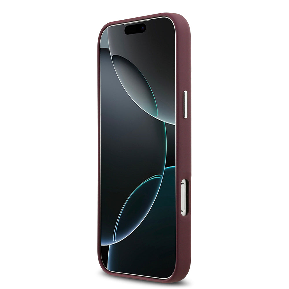 iPhone 17 Pro Max Kılıf BMW Orijinal Lisanslı M-safe Şarj Özellikli Metal Logolu Tam Kaplama Deri Kılıf