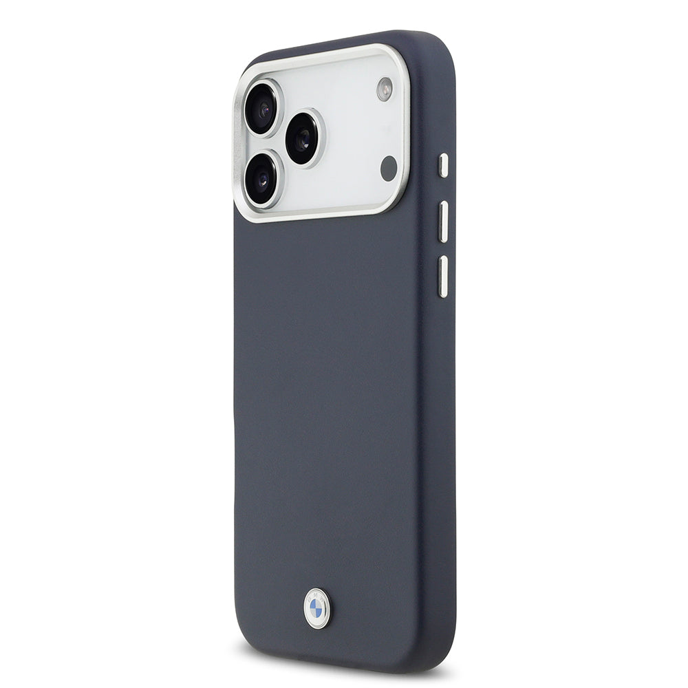 iPhone 17 Pro Max Kılıf BMW Orijinal Lisanslı M-safe Şarj Özellikli Metal Logolu Tam Kaplama Deri Kılıf