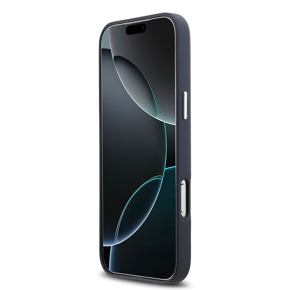 iPhone 17 Pro Max Kılıf BMW Orijinal Lisanslı M-safe Şarj Özellikli Metal Logolu Tam Kaplama Deri Kılıf