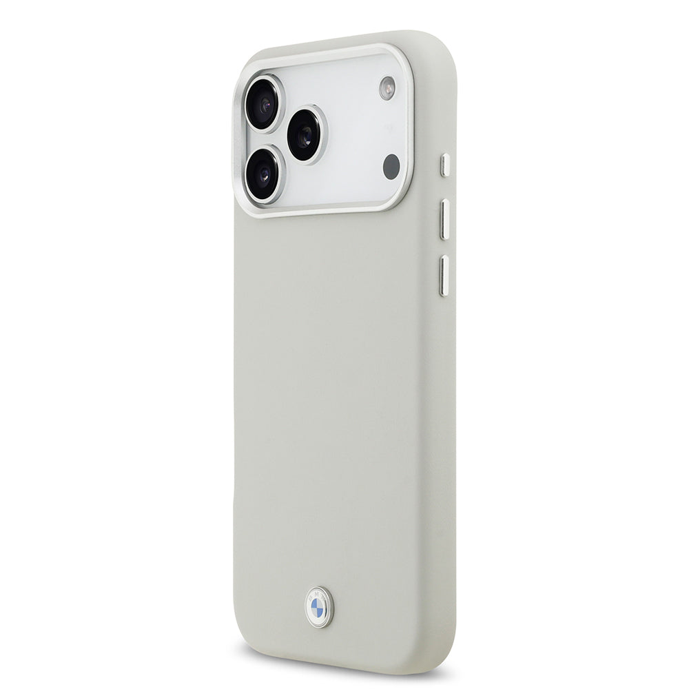 iPhone 17 Pro Max Kılıf BMW Orijinal Lisanslı M-safe Şarj Özellikli Metal Logolu Tam Kaplama Deri Kılıf