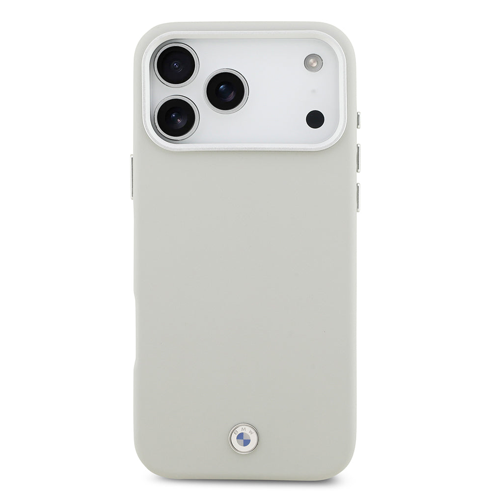 iPhone 17 Pro Max Kılıf BMW Orijinal Lisanslı M-safe Şarj Özellikli Metal Logolu Tam Kaplama Deri Kılıf