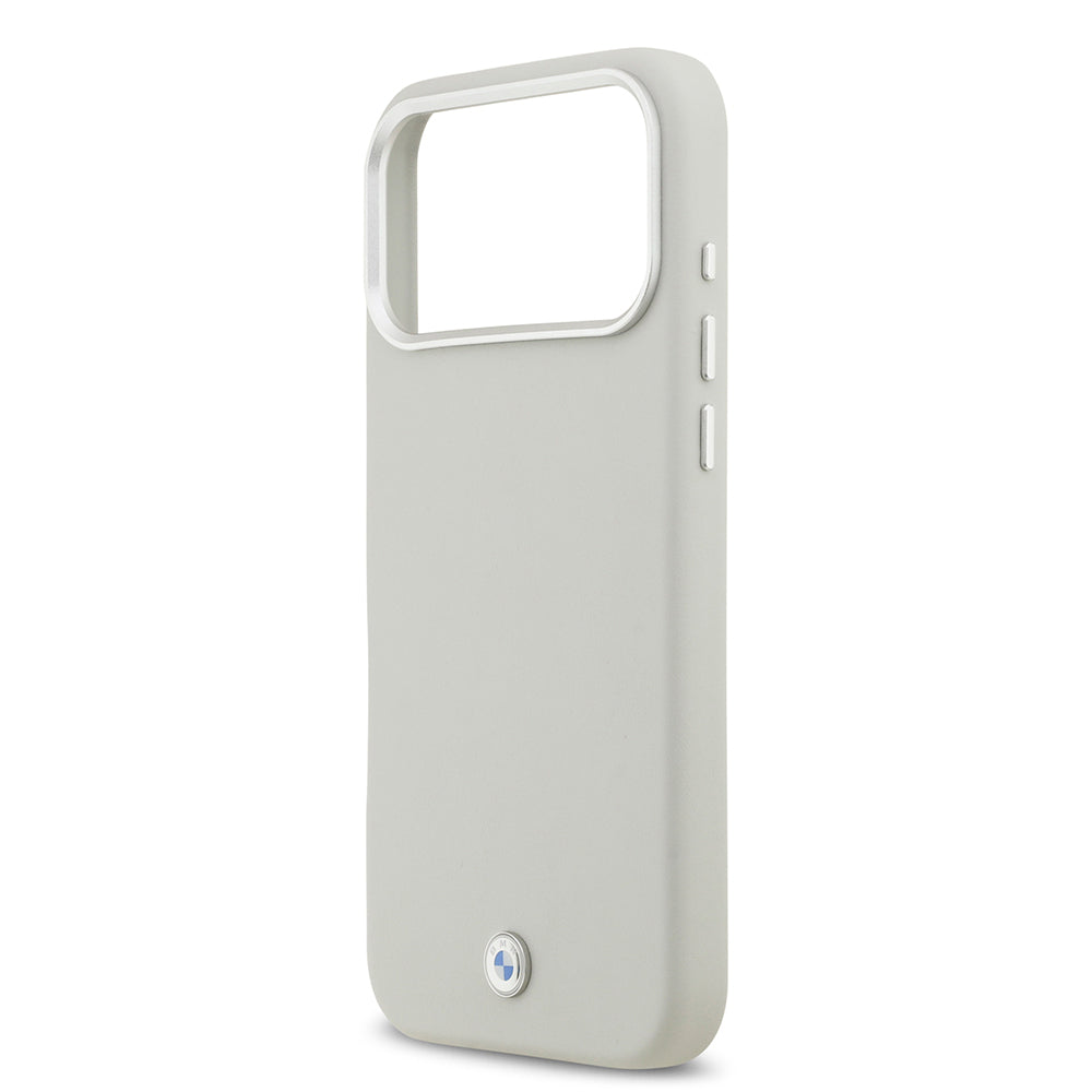 iPhone 17 Pro Max Kılıf BMW Orijinal Lisanslı M-safe Şarj Özellikli Metal Logolu Tam Kaplama Deri Kılıf