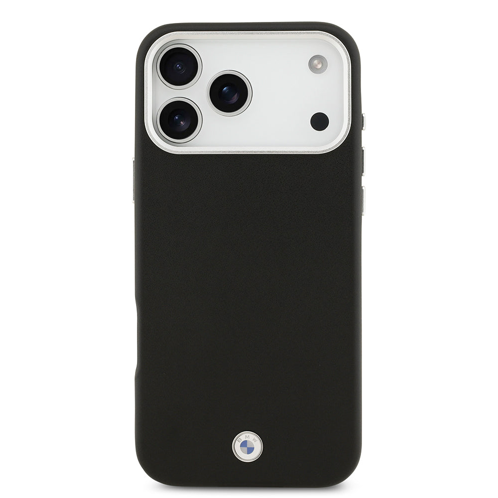iPhone 17 Pro Max Kılıf BMW Orijinal Lisanslı M-safe Şarj Özellikli Metal Logolu Tam Kaplama Deri Kılıf