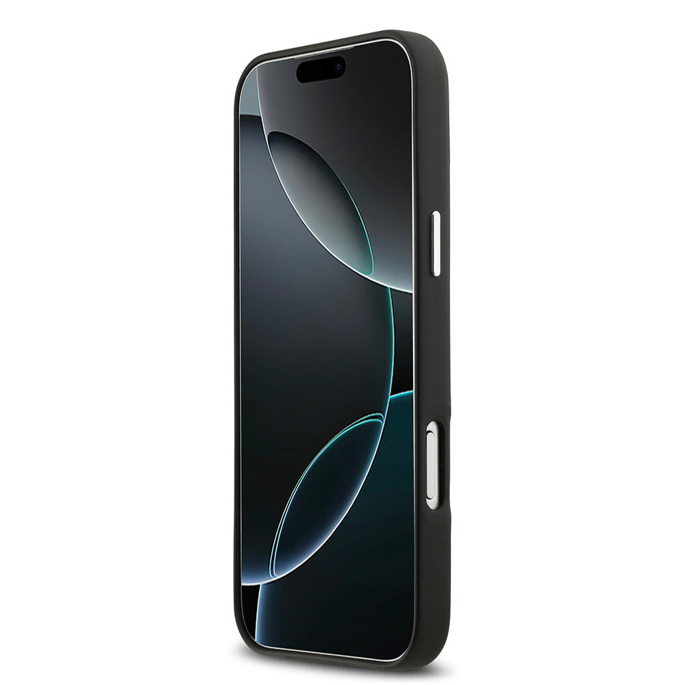 iPhone 17 Pro Max Kılıf BMW Orijinal Lisanslı M-safe Şarj Özellikli Metal Logolu Tam Kaplama Deri Kılıf