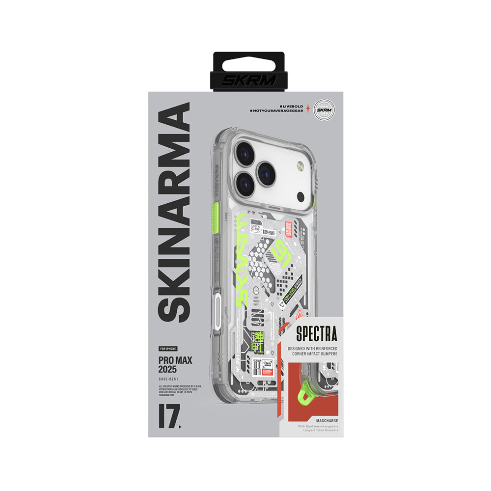 iPhone 17 Pro Max Kılıf Desenli Airbag Tasarımlı Skinarma Spectra Kılıf