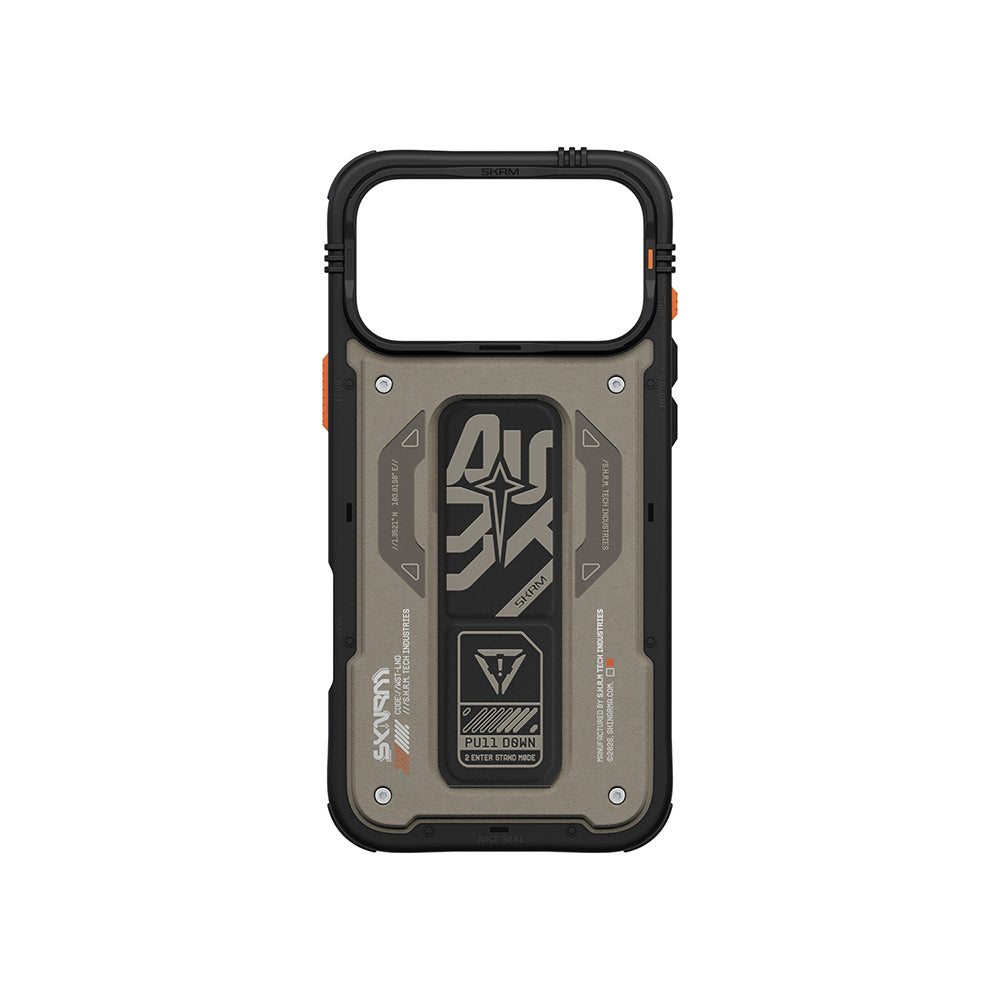 iPhone 17 Pro Max Kılıf Desenli Airbag Tasarımlı Standlı Skinarma Aegis Kılıf