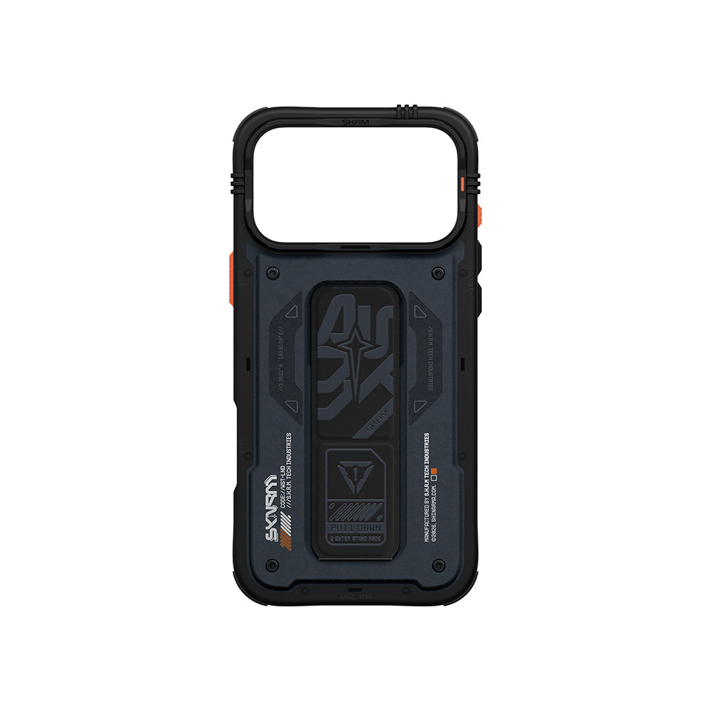 iPhone 17 Pro Max Kılıf Desenli Airbag Tasarımlı Standlı Skinarma Aegis Kılıf