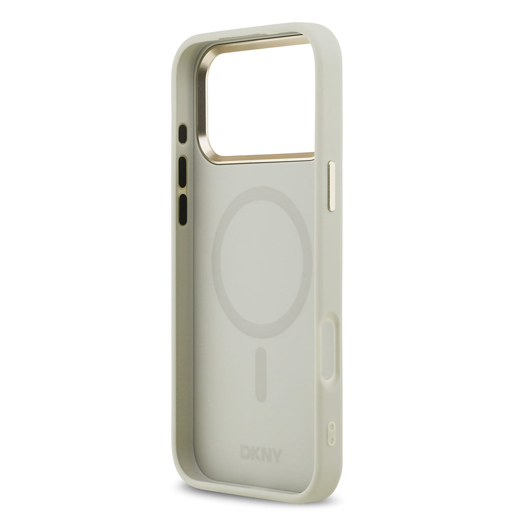 iPhone 17 Pro Max Kılıf DKNY Orijinal Lisanslı M-safe Şarj Özellikli 3D Yazılı Checkered Pattern Kılıf