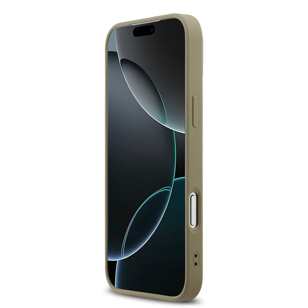 iPhone 17 Pro Max Kılıf DKNY Orjinal Lisanslı M-safe Şarj Özellikli 3D Yazılı Grid Pattern Kılıf
