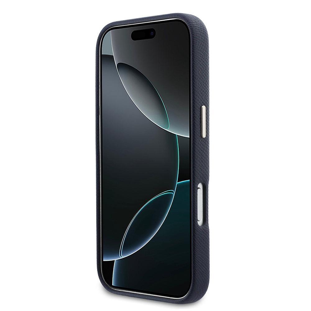 iPhone 17 Pro Max Kılıf Guess Orijinal Lisanslı 4G Büyük Metal Kamera Çerçeveli PU Deri Resin Kılıf