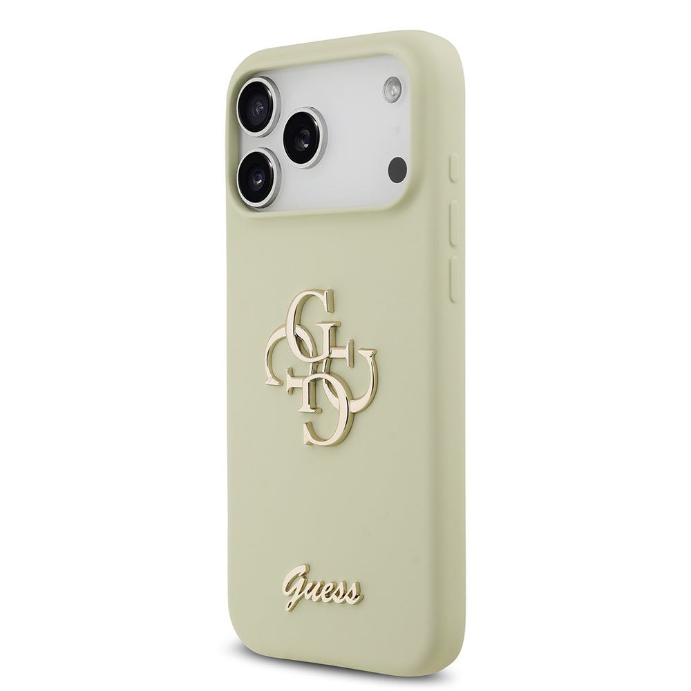 iPhone 17 Pro Max Kılıf Guess Orijinal Lisanslı Grained Yazı Logolu Kılıf
