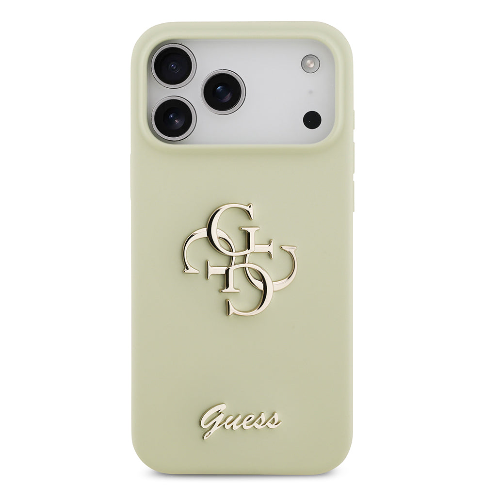 iPhone 17 Pro Max Kılıf Guess Orijinal Lisanslı Grained Yazı Logolu Kılıf