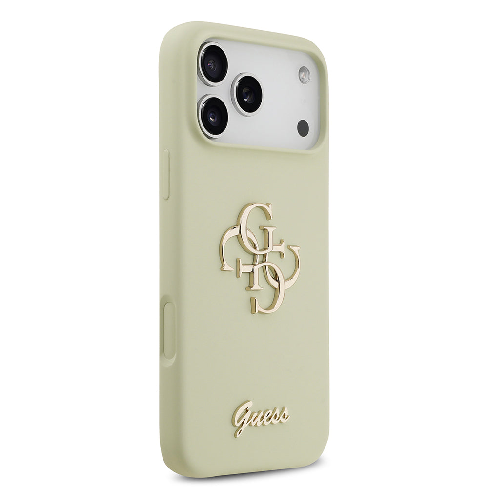 iPhone 17 Pro Max Kılıf Guess Orijinal Lisanslı Grained Yazı Logolu Kılıf