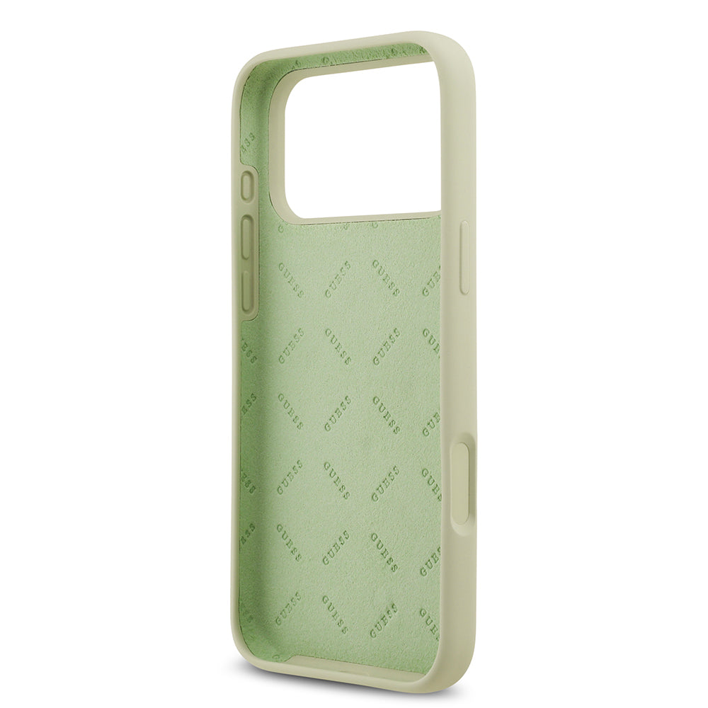 iPhone 17 Pro Max Kılıf Guess Orijinal Lisanslı Grained Yazı Logolu Kılıf