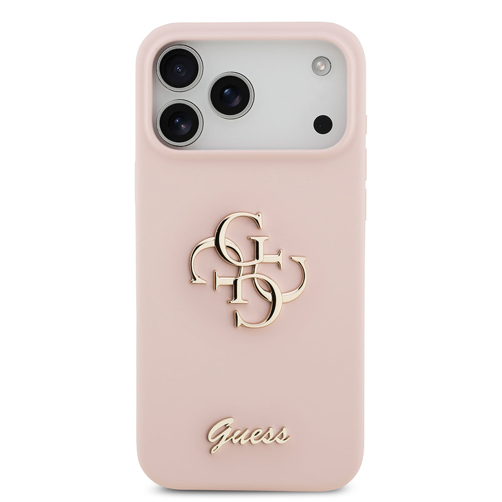 iPhone 17 Pro Max Kılıf Guess Orijinal Lisanslı Grained Yazı Logolu Kılıf