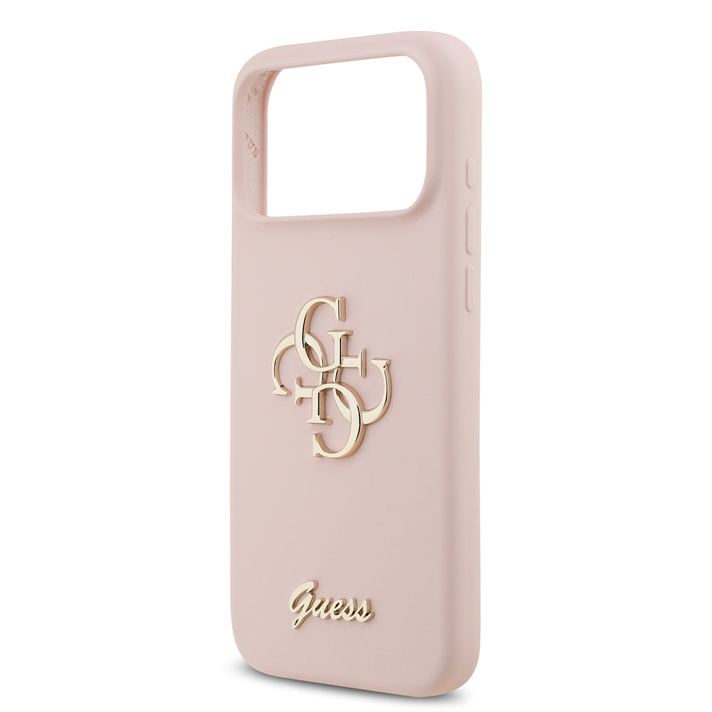 iPhone 17 Pro Max Kılıf Guess Orijinal Lisanslı Grained Yazı Logolu Kılıf