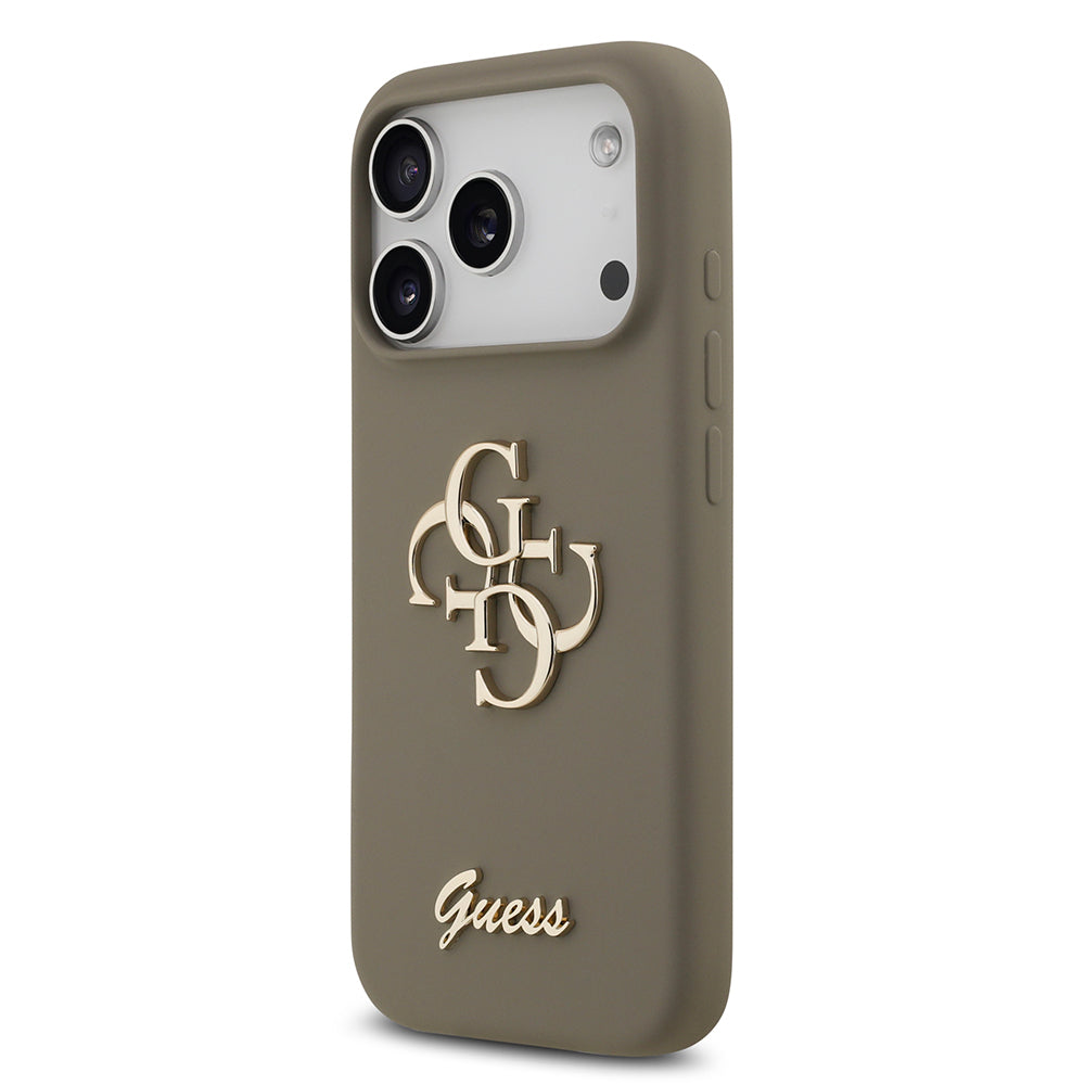 iPhone 17 Pro Max Kılıf Guess Orijinal Lisanslı Grained Yazı Logolu Kılıf