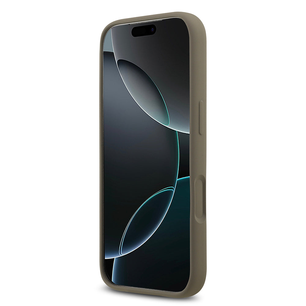 iPhone 17 Pro Max Kılıf Guess Orijinal Lisanslı Grained Yazı Logolu Kılıf