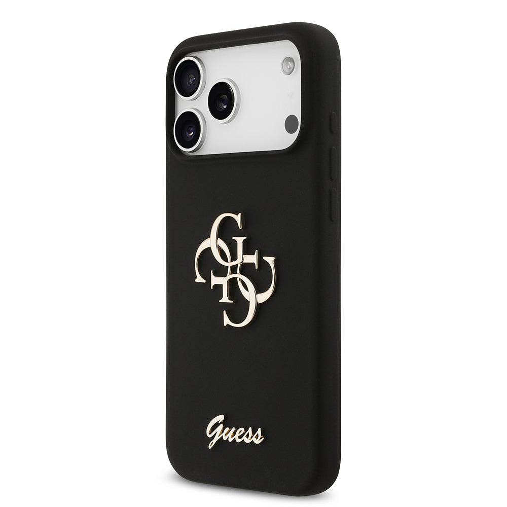 iPhone 17 Pro Max Kılıf Guess Orijinal Lisanslı Grained Yazı Logolu Kılıf