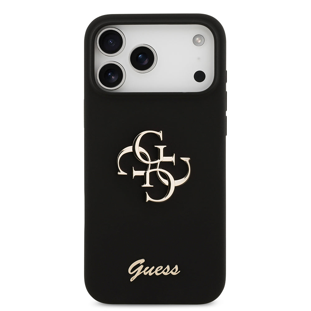 iPhone 17 Pro Max Kılıf Guess Orijinal Lisanslı Grained Yazı Logolu Kılıf