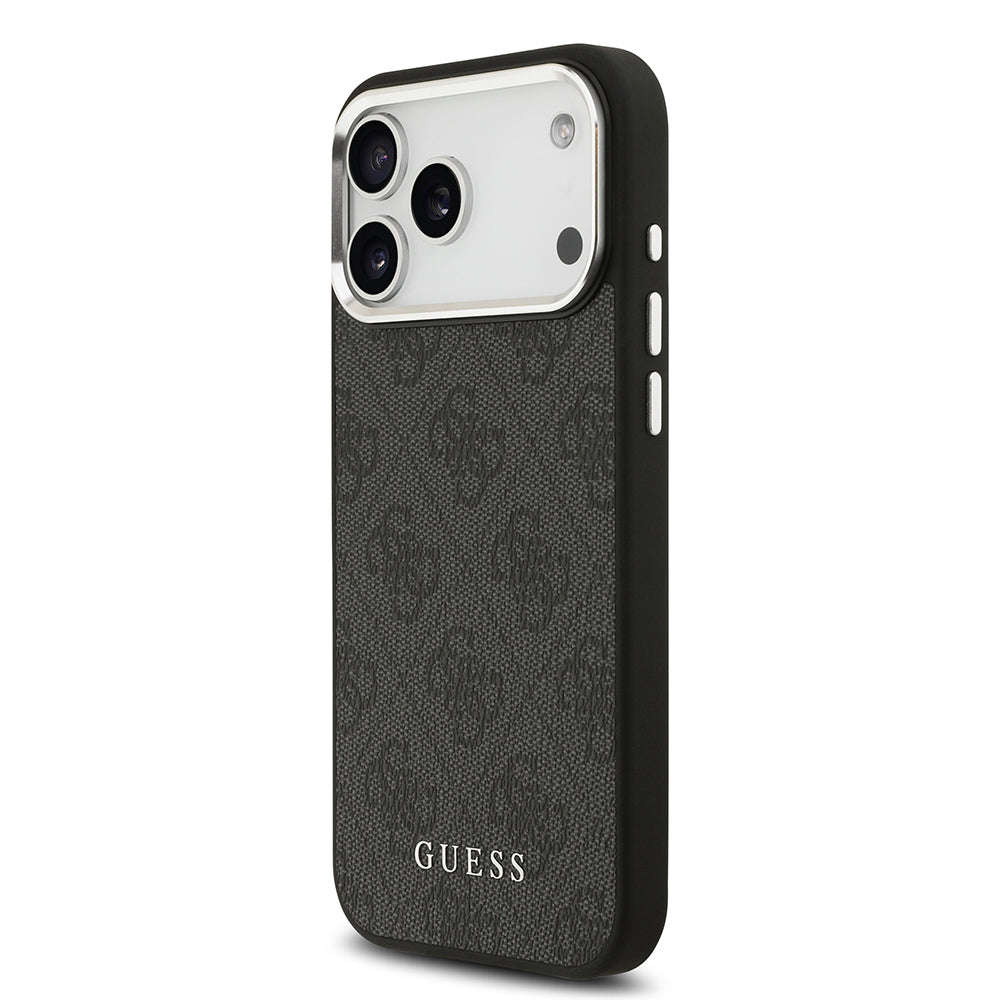 iPhone 17 Pro Max Kılıf Guess Orijinal Lisanslı M-safe Şarj Özellikli 4G Klasik Yazı Logolu Kılıf