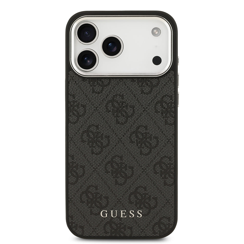 iPhone 17 Pro Max Kılıf Guess Orijinal Lisanslı M-safe Şarj Özellikli 4G Klasik Yazı Logolu Kılıf