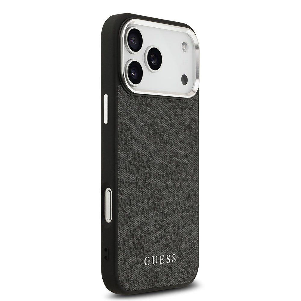 iPhone 17 Pro Max Kılıf Guess Orijinal Lisanslı M-safe Şarj Özellikli 4G Klasik Yazı Logolu Kılıf