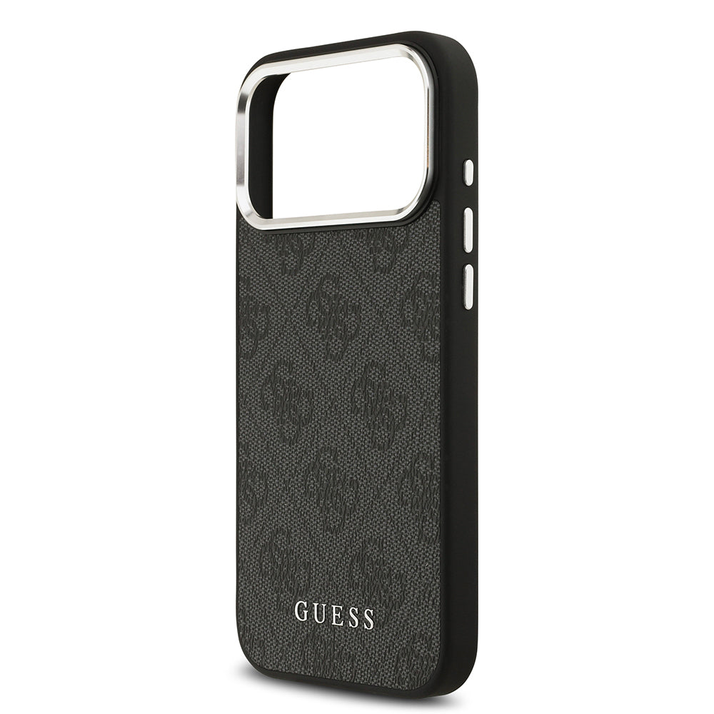 iPhone 17 Pro Max Kılıf Guess Orijinal Lisanslı M-safe Şarj Özellikli 4G Klasik Yazı Logolu Kılıf