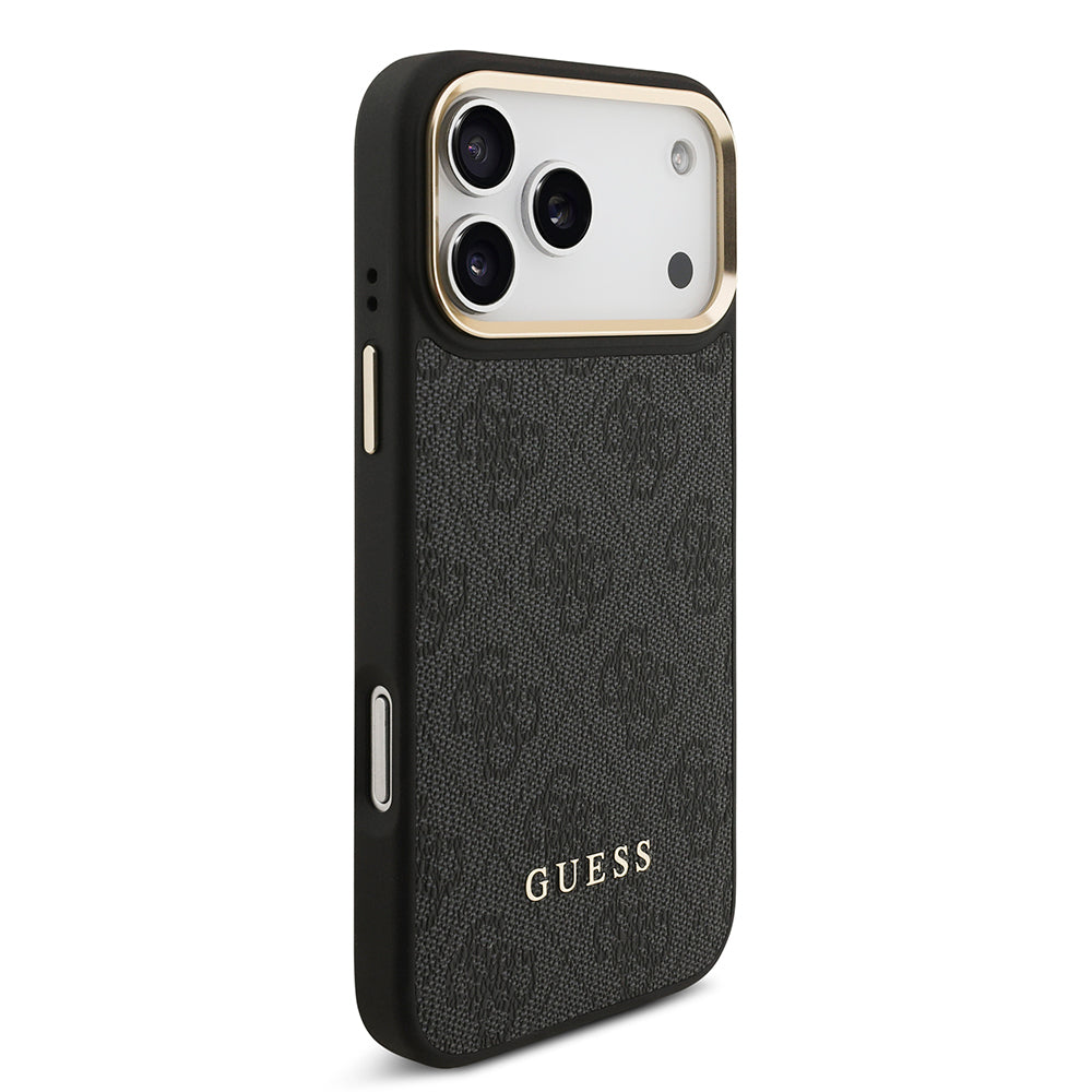 iPhone 17 Pro Max Kılıf Guess Orijinal Lisanslı M-safe Şarj Özellikli Askılı ve 4G Logo Kartlıklı Kılıf