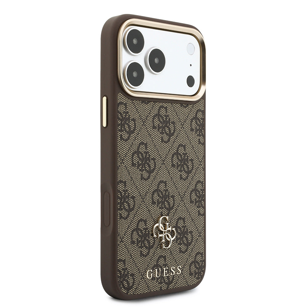 iPhone 17 Pro Max Kılıf Guess Orijinal Lisanslı M-safe Şarj Özellikli Askılı ve 4G Metal Logolu Kartlıklı Kılıf