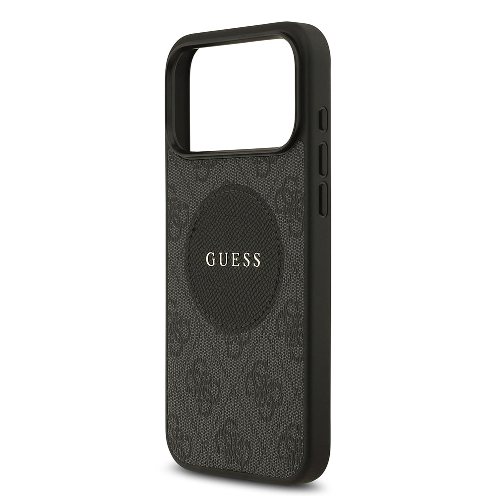 iPhone 17 Pro Max Kılıf Guess Orijinal Lisanslı M-safe Şarj Özellikli Yazı Logolu Circle Classic Kılıf