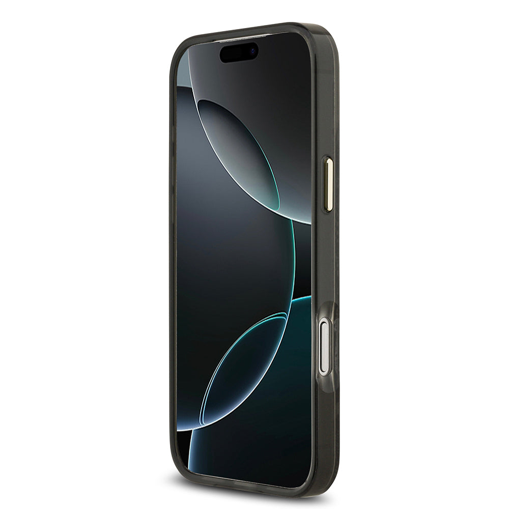 iPhone 17 Pro Max Kılıf Guess Orijinal Lisanslı M-safe Şarj Özellikli Yazı Logolu Python Desenli Kılıf