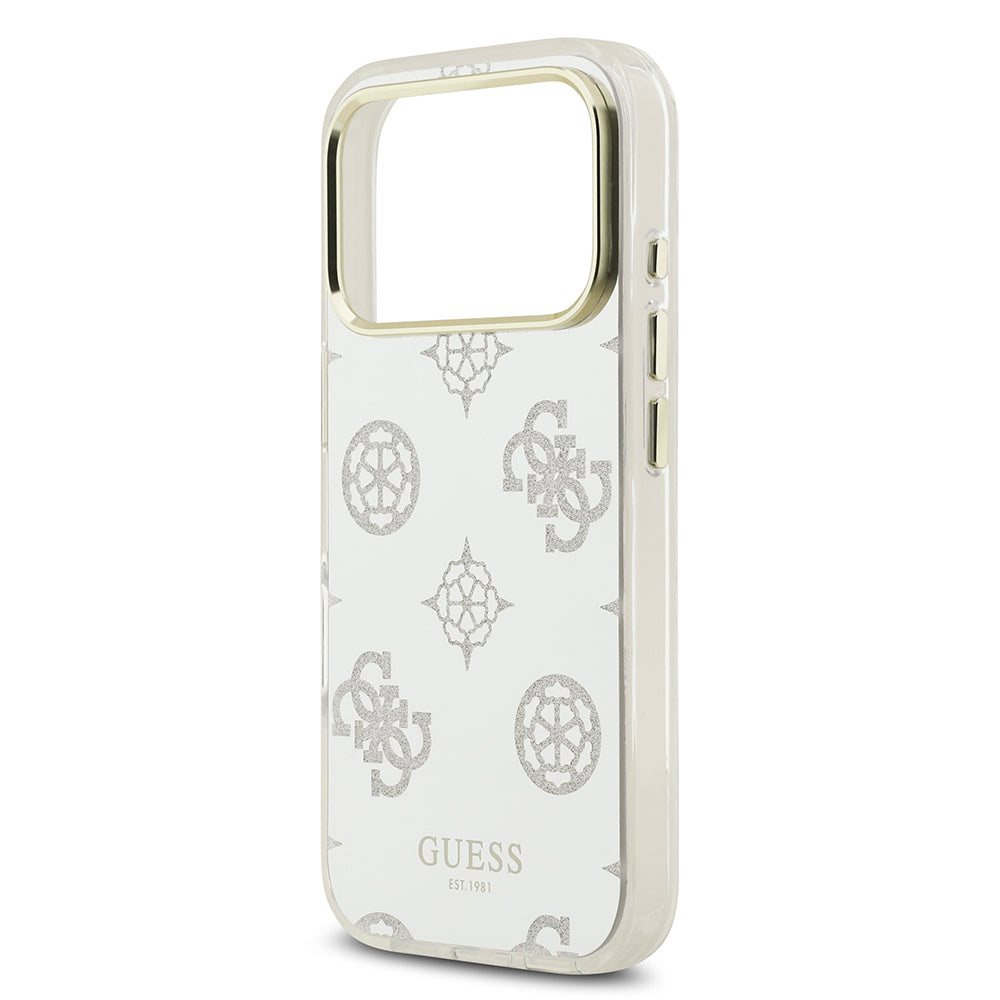 iPhone 17 Pro Max Kılıf Guess Orijinal Lisanslı Metal Kamera Çerçeveli Simli Aynalı Kılıf