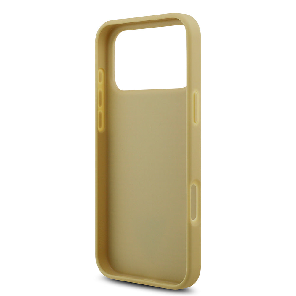 iPhone 17 Pro Max Kılıf Guess Orijinal Lisanslı Taşlı Arka Yüzey Üçgen Logolu Kılıf