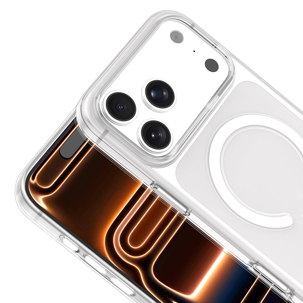 iPhone 17 Pro Max Kılıf IC Çipli Zore Wireless Şarj Özellikli Şeffaf Orjin Kılıf