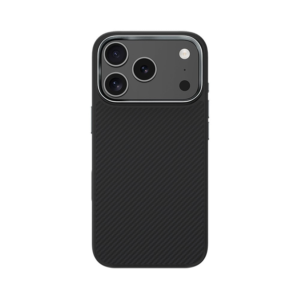 iPhone 17 Pro Max Kılıf Karbon Fiber M-safe Şarj Özellikli Benks Hybrid ArmorPro 600D Kevlar Kılıf