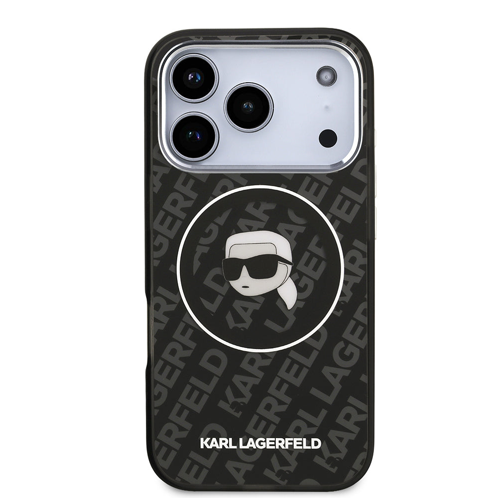 iPhone 17 Pro Max Kılıf Karl Lagerfeld Orijinal Lisanslı IML Baskılı KL Heads Kılıf