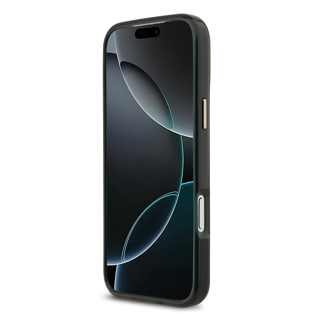 iPhone 17 Pro Max Kılıf Lacoste Orijinal Lisanslı M-safe Şarj Özellikli Gold Timsah Logolu Buzlu Kılıf