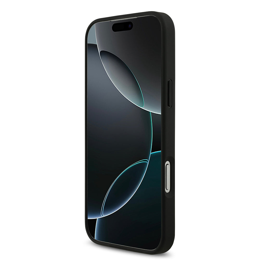 iPhone 17 Pro Max Kılıf Lacoste Orijinal Lisanslı M-safe Şarj Özellikli PU Deri Tasarımlı Karışık Monogram Desenli Kılıf