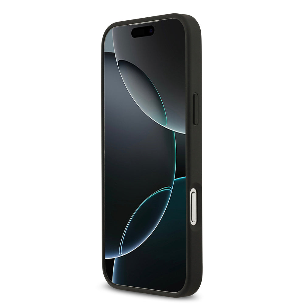 iPhone 17 Pro Max Kılıf Lacoste Orijinal Lisanslı M-safe Şarj Özellikli PU Deri Tasarımlı Kartlıklı Karışık Monogram Desenli Kılıf